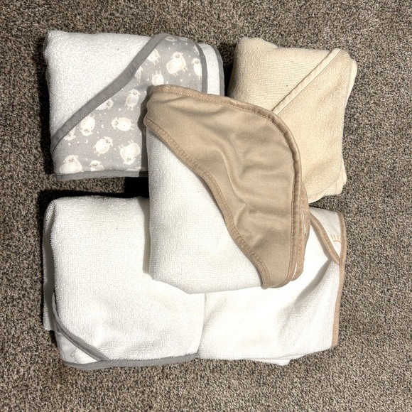 Baby Essentials Other - 5 Piece Baby Bath Towel Bundle - Baby Essentials and RZ by Rachel Zoey